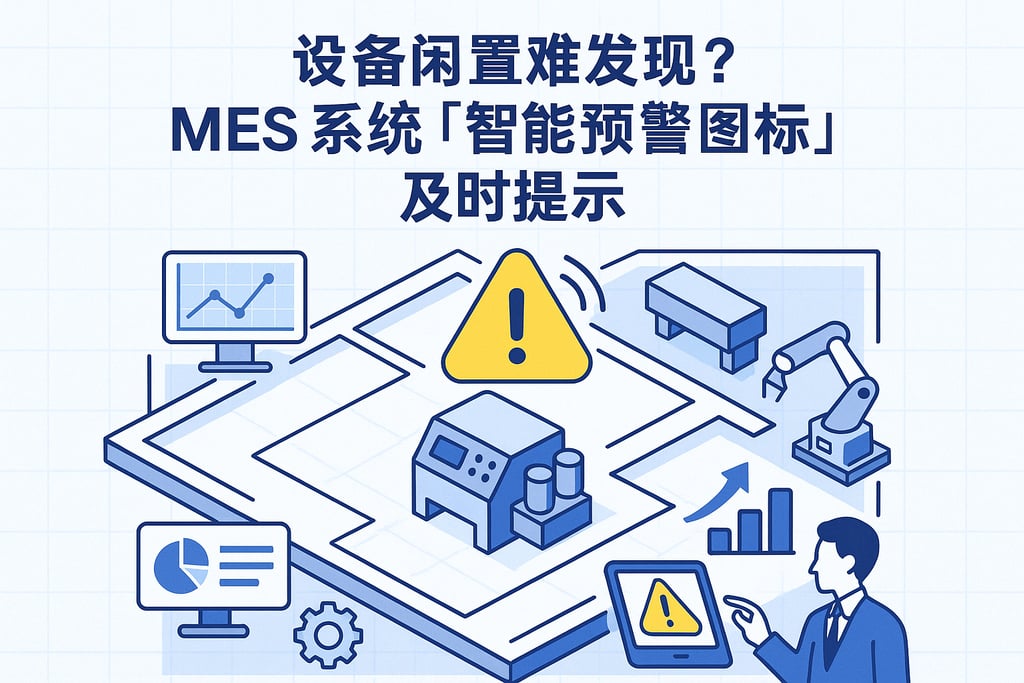 设备闲置难发现？MES 系统「智能预警图标」及时提示